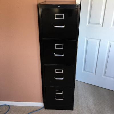 Lot 9 - HON Metal File Cabinet 