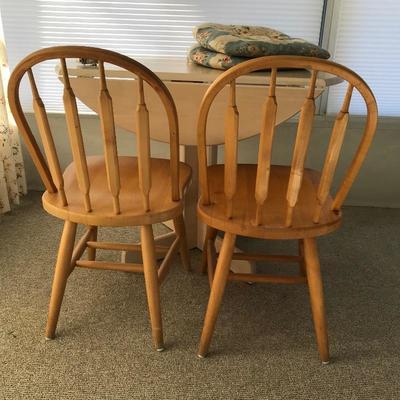 Lot 13 - Drop Leaf Kitchenette Table & Whittier Chairs