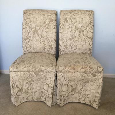 Lot 18 - Skirted & Upholstered Dining Chairs