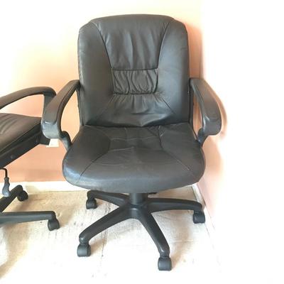 Lot 24 - Two Black Office Chairs 
