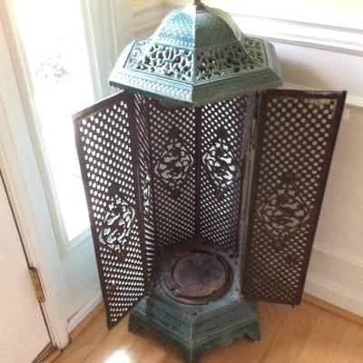 Lot # 25 Antique European metal heater 