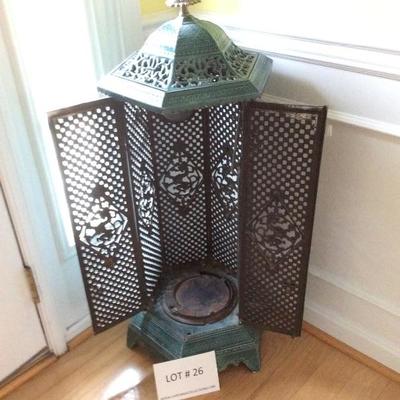 Lot # 25 Antique European metal heater 