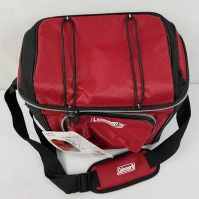 Coleman 16-Can Soft Cooler with Removable Liner, Red - New
