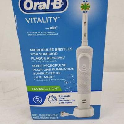Oral-B Vitality BRAUN Toothbrush with Handle, Charger, and Brush Head