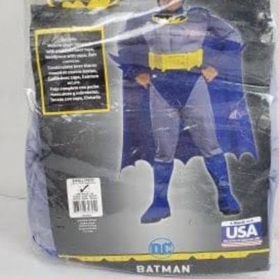 Kids Size Small (4-6) Batman Costume, DC, Open Pkg - New