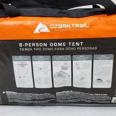 Ozark Trail, 8-Person Dome Tent, Red & Tan - New