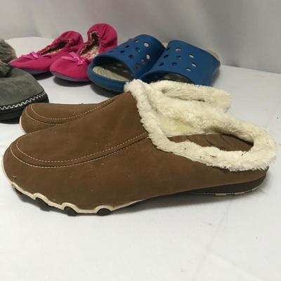 Lot 33 - Size 9-10 Shoes including Crocs and Avon