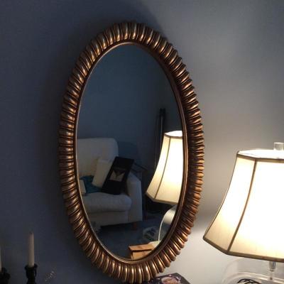 Lot # 45 Oval Decorative Mirror