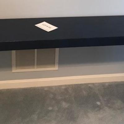 Lot # 54 Custom made Ostrich vinyl Console table 
