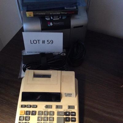 Lot # 59 Picture printer and calculator