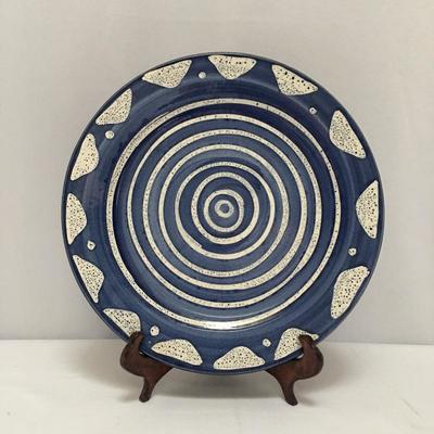 Lot 45 - Blue and Cream Colored Pottery