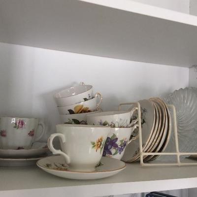 Lot # 80 Regency teacups , Hummel  S & P , Glassware