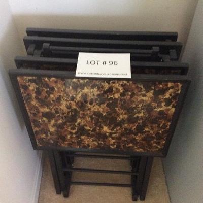 Lot # 96 Set of 4 tray tables