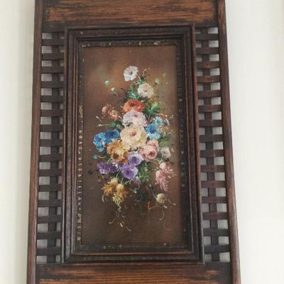 Lot #105 Assorted pieces of framed art