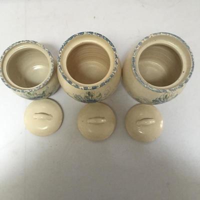 Lot 65 - Three Pottery Canisters