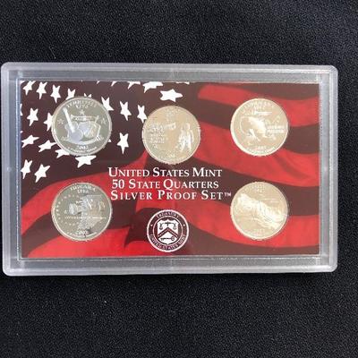 Lot 48 - 2002 United States Mint 90% Silver Proof Set - 50 State Quarters Part of Series - Mint in Box!