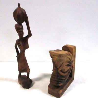 Lot 96 - Carved Wooden Figures
