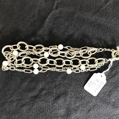 Lot 63 - Sterling Silver Bracelet, Ralph Lauren Necklace, Circle Necklace & Bracelet