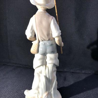 Lot 65 - Lladro - Fisher Boy with Pole Figurine w/ Original Box - Retired - NO. 4809