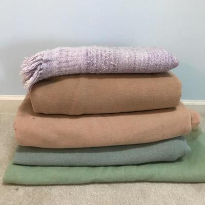 Lot 73 - Five  Wool Blankets