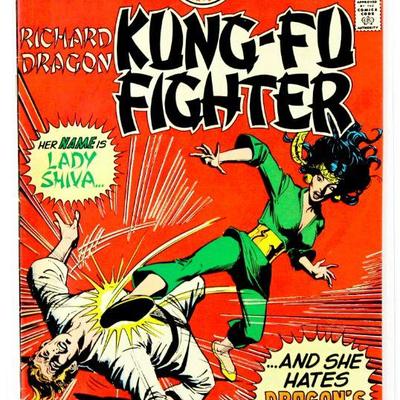 Richard Dragon KUNG FU FIGHTER #5 - 1st App of Lady Shiva Bronze Age Key 1975 DC Comics FN