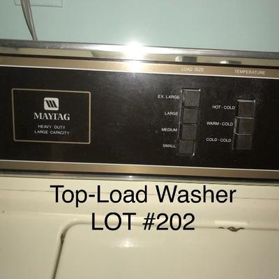 Lot #202 Maytag top load washer 