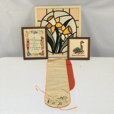 Lot 91 - Vintage Handmade Cross Stitch & More