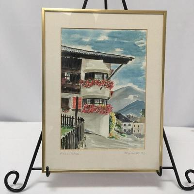 Lot 92 - Three Framed Watercolors by Rollinger