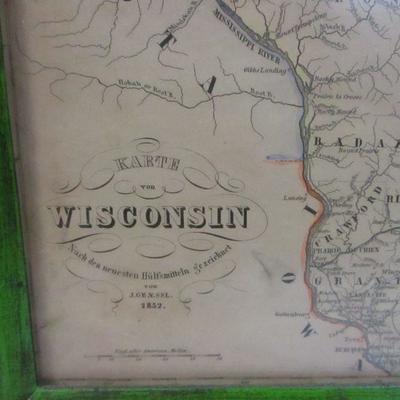 Lot 125 - 1852 Map Of Wisconsin