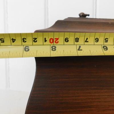 Solid Wood Decorative Box with Key 9"x7"