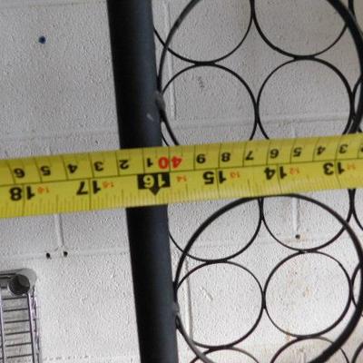 Metal Decorative Wine Rack Tower 16"x36"