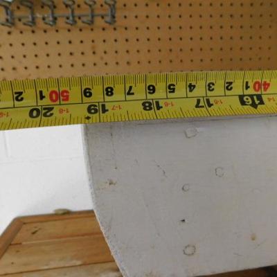 Primitive Step Stool Solid Wood 19"x12"