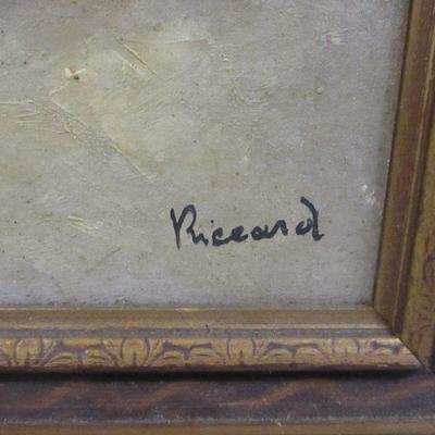 Lot 145 - Painted In Italy Wine & Fruit Painting