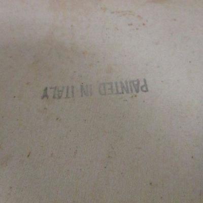 Lot 145 - Painted In Italy Wine & Fruit Painting