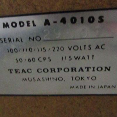 Lot 151 - TEAC Reel To Reel A-4010S