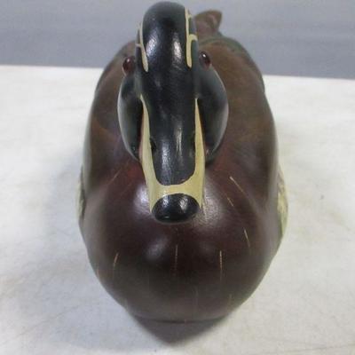 Lot 168 - Wooden Duck - Leo Koppy - Decoy