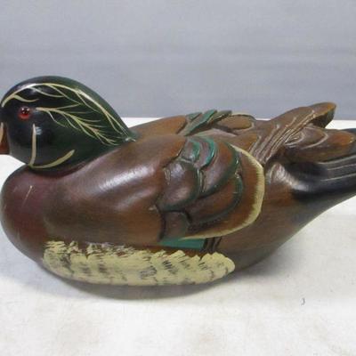 Lot 168 - Wooden Duck - Leo Koppy - Decoy