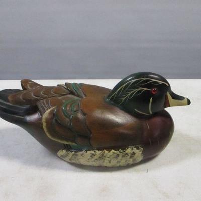 Lot 168 - Wooden Duck - Leo Koppy - Decoy