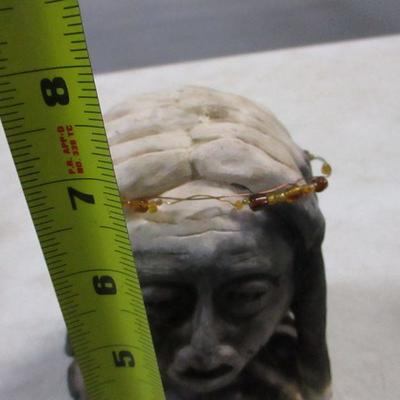 Lot 170 - Kanab Goldenstone & Ceramic Bust
