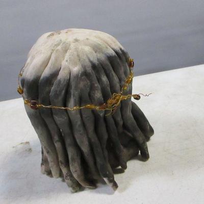 Lot 170 - Kanab Goldenstone & Ceramic Bust