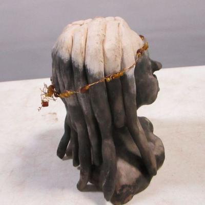 Lot 170 - Kanab Goldenstone & Ceramic Bust
