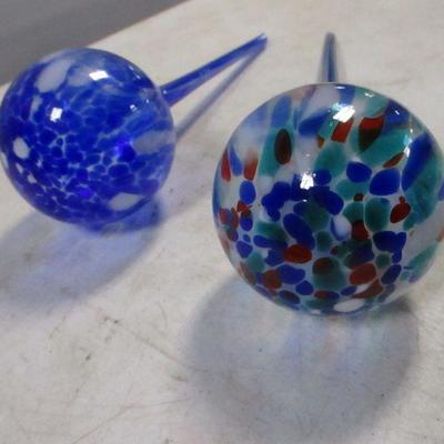 Lot 175 - Blown Glass Plant Waterers