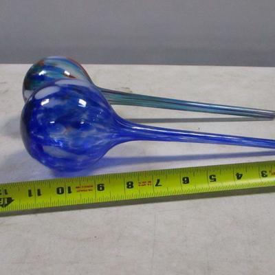 Lot 175 - Blown Glass Plant Waterers