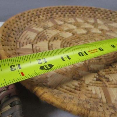 Lot 180 - Baskets & Woven Platters - Figures