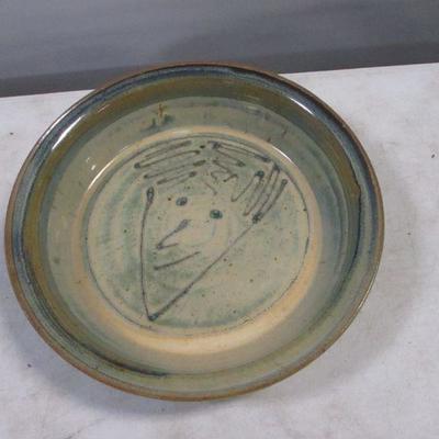Lot 186 - Signed Pie Face Plate