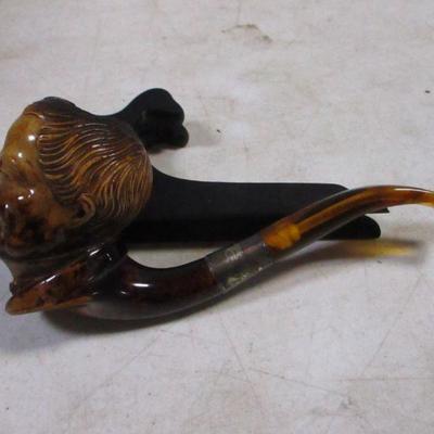 Lot 200 - Carved Pipe - MLC Sterling