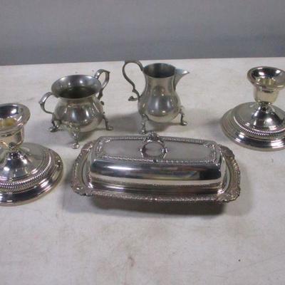 Lot 209 - English Silver Butter Dish - Pewter - 