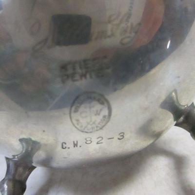 Lot 209 - English Silver Butter Dish - Pewter - 