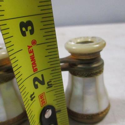 Lot 212 - Mother of Pearl and Brass Opera Glasses Made in Paris
