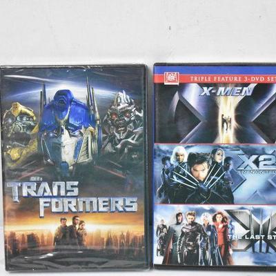 2 Movies on DVD: Transformers & X-Men 3 DVD Set - New, Sealed